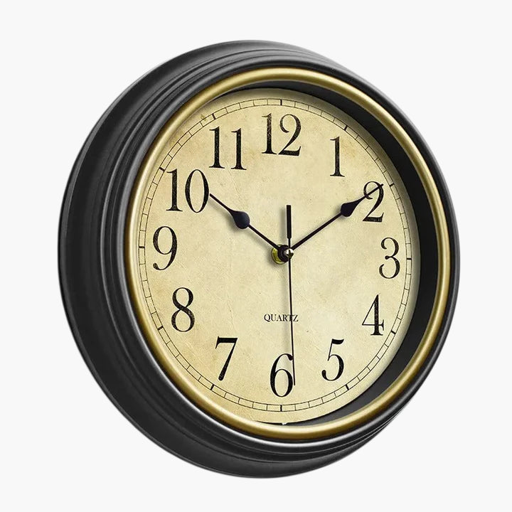 Horloge murale anneau bronze rétro 1 30 cm