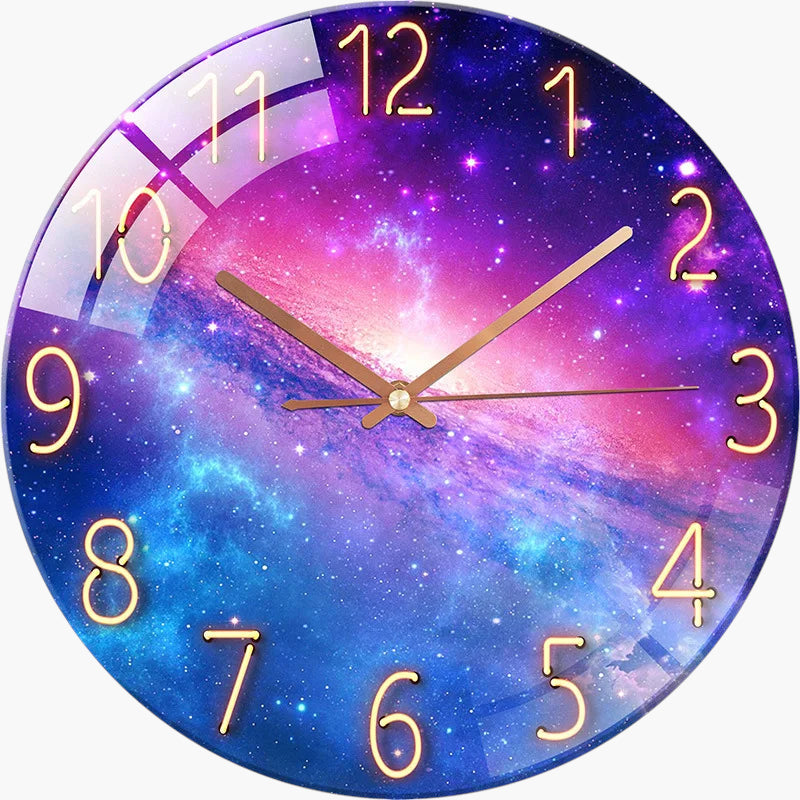 Horloge murale verre rimless cosmos 30 cm