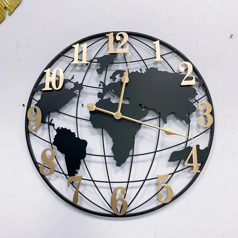 Horloge murale monde design