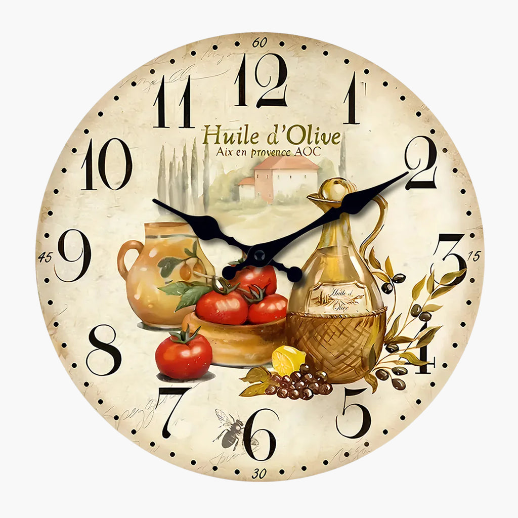 Horloge murale cuisine vintage 25 cm