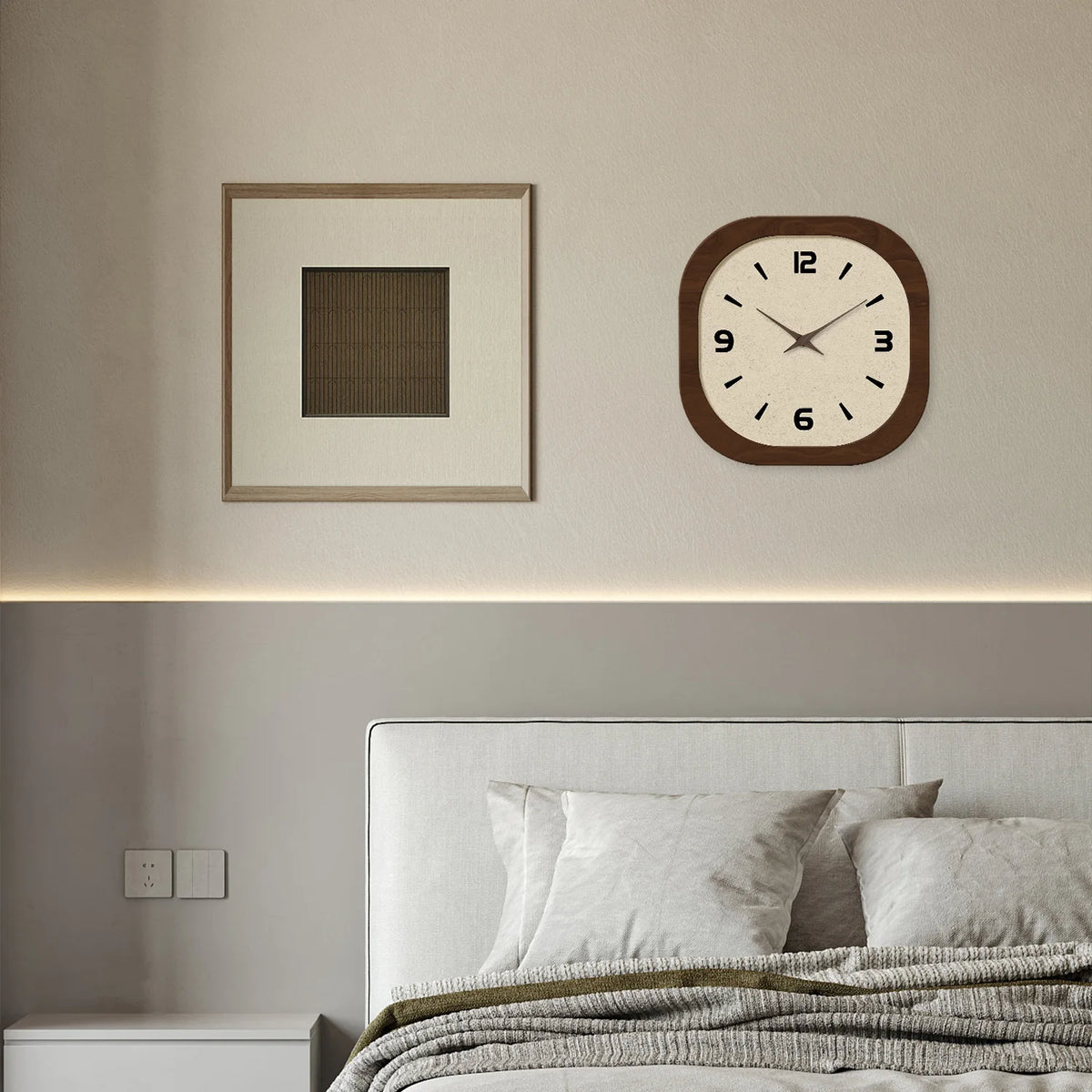 Horloge murale silencieuse bois