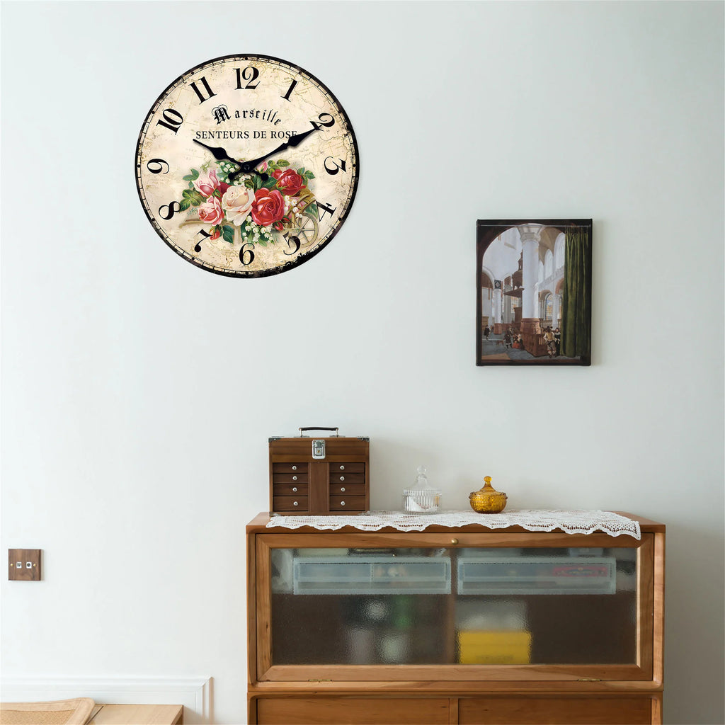 Grande horloge murale retro