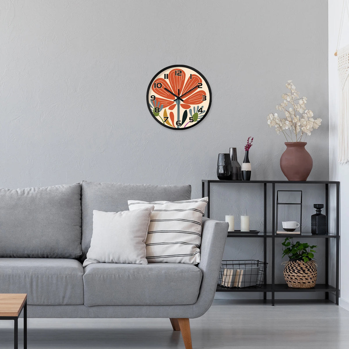 Horloge murale abstraite silencieuse 20cm