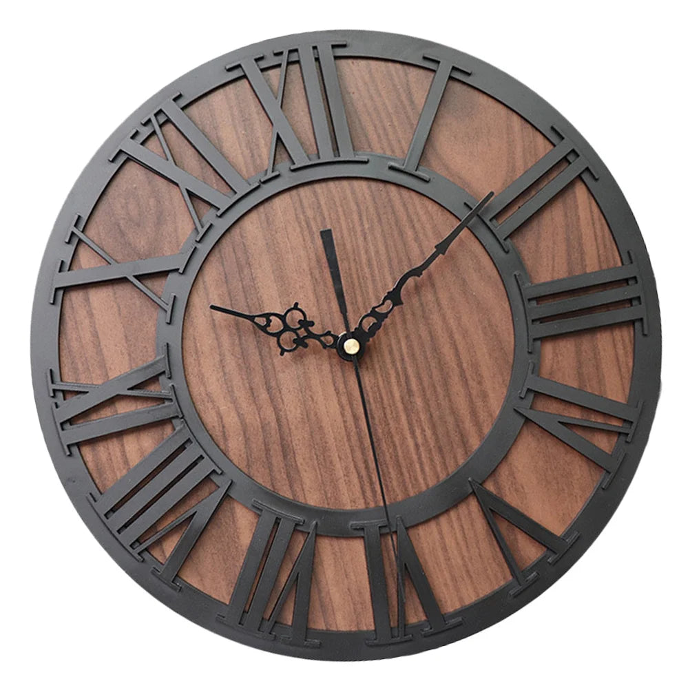Horloge murale marron noire Marron & Noir 30 cm