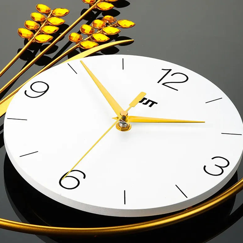 Horloge murale orge doré asymétrique