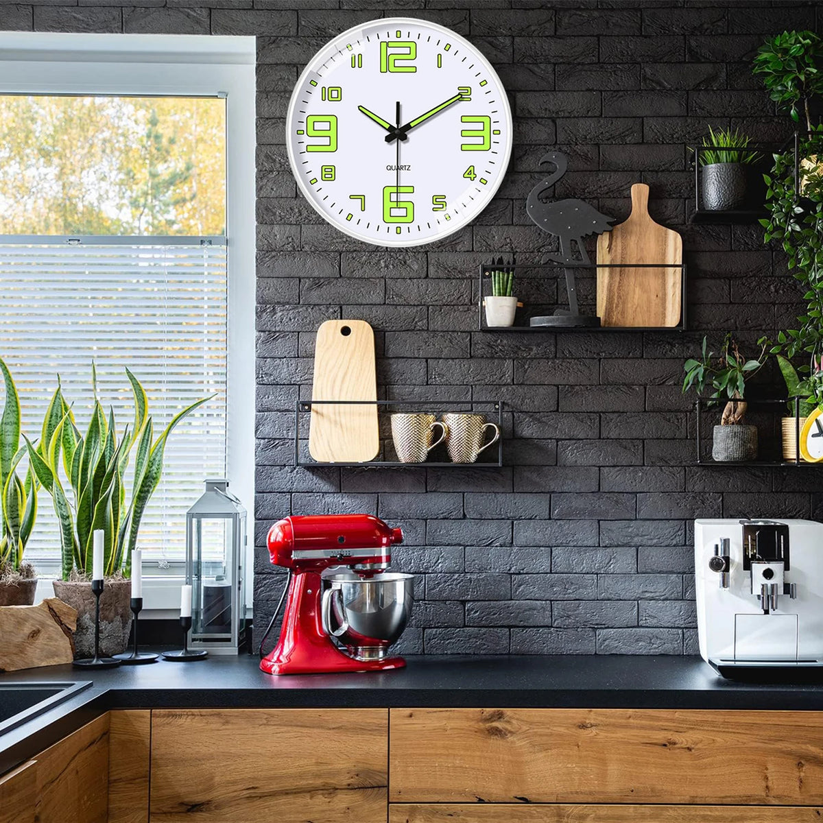 Horloge murale blanche moderne