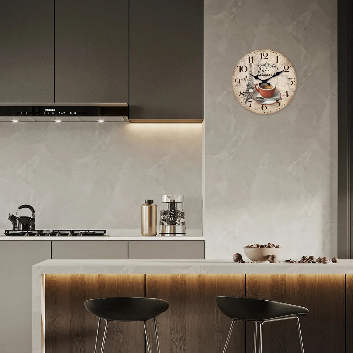 Horloge murale vintage 40 cm