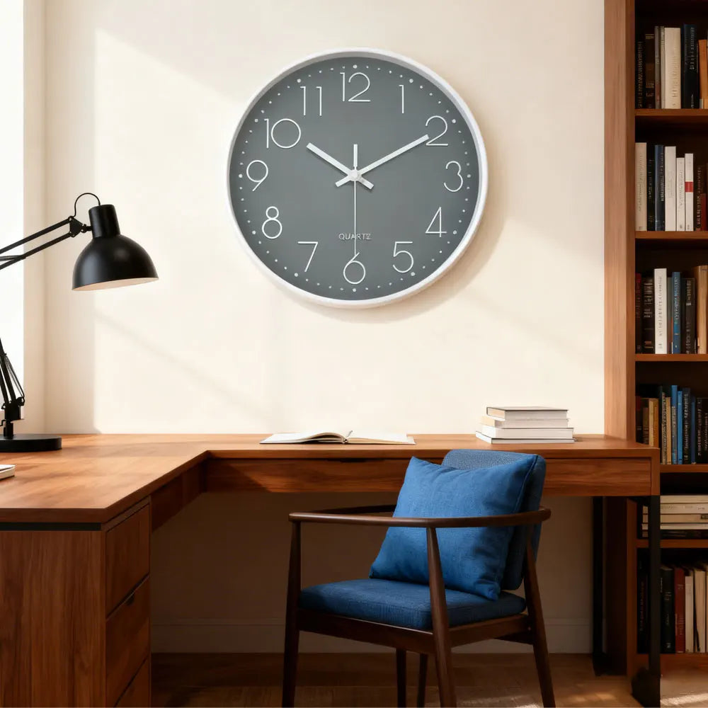 Horloge murale silencieuse moderne