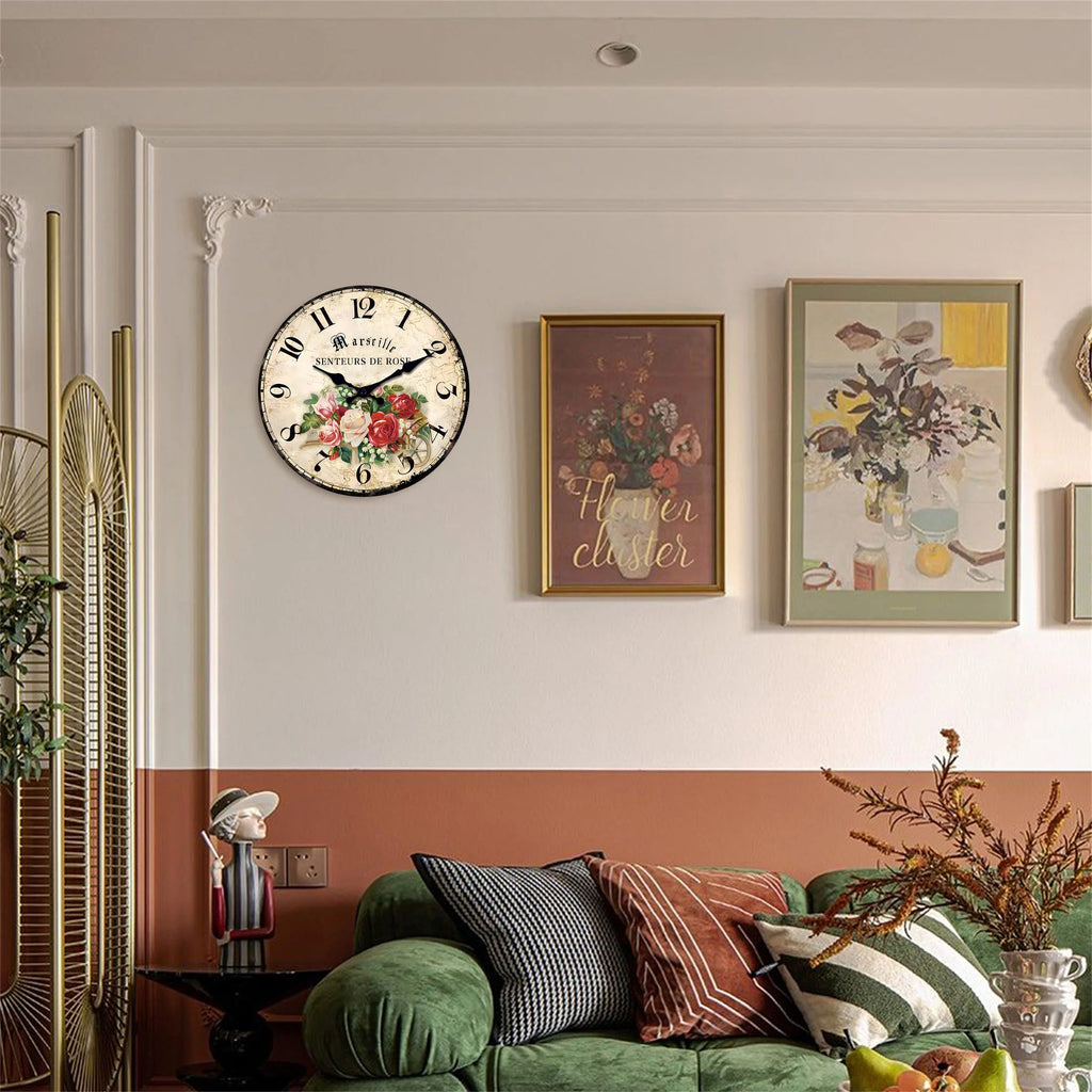 Grande horloge murale retro