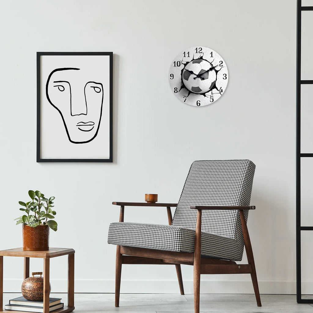 Horloge murale football