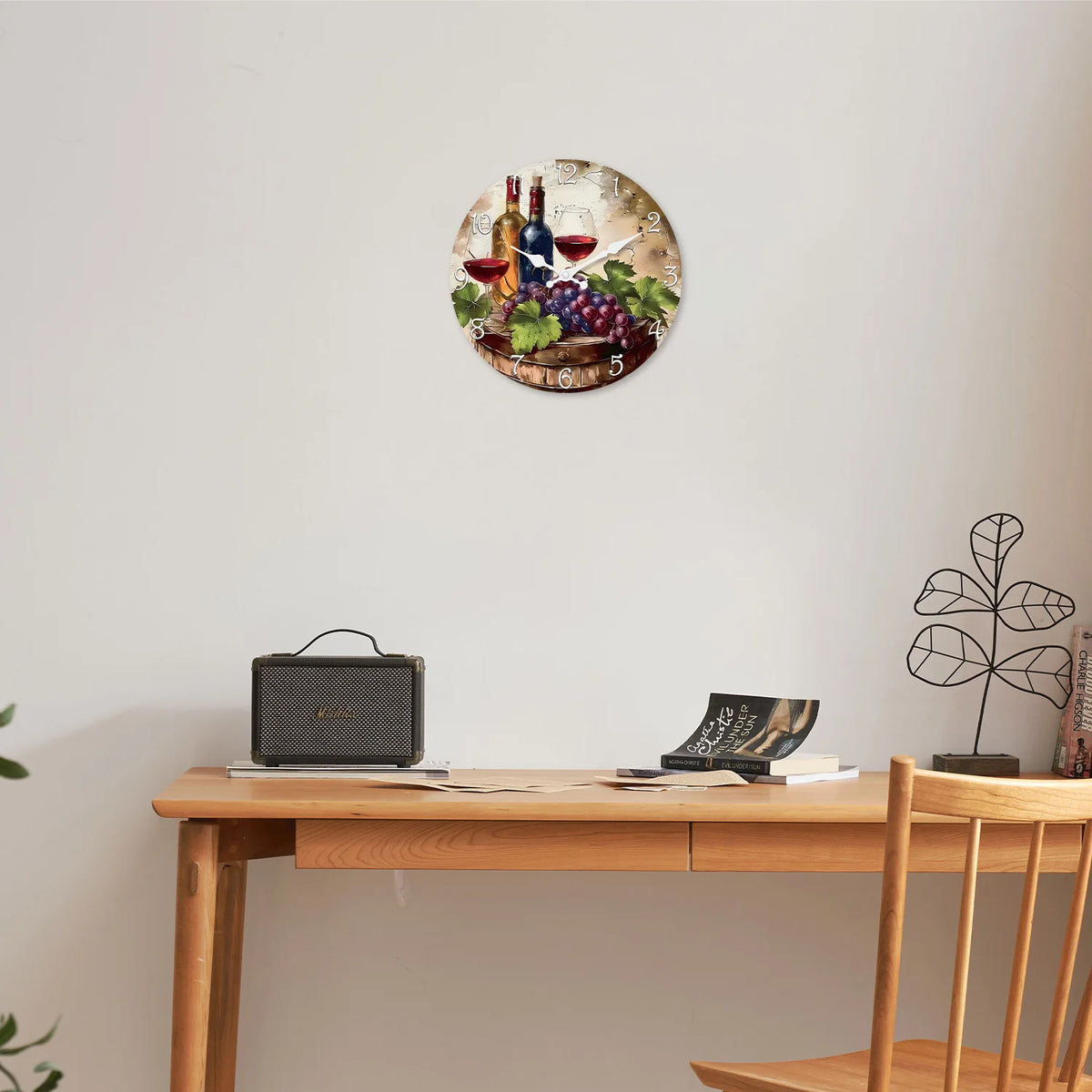 Horloge murale vin