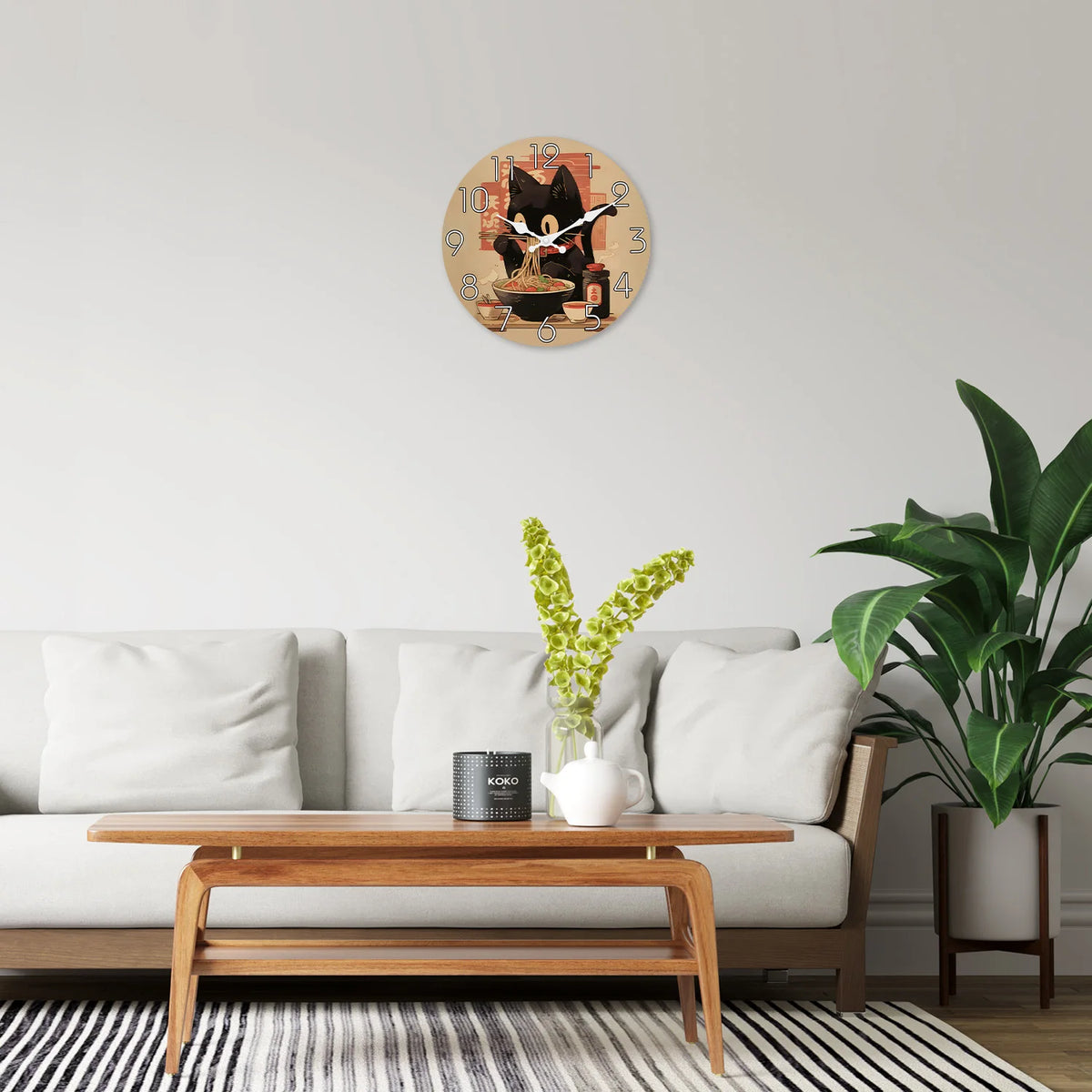 Horloge murale anime ramen