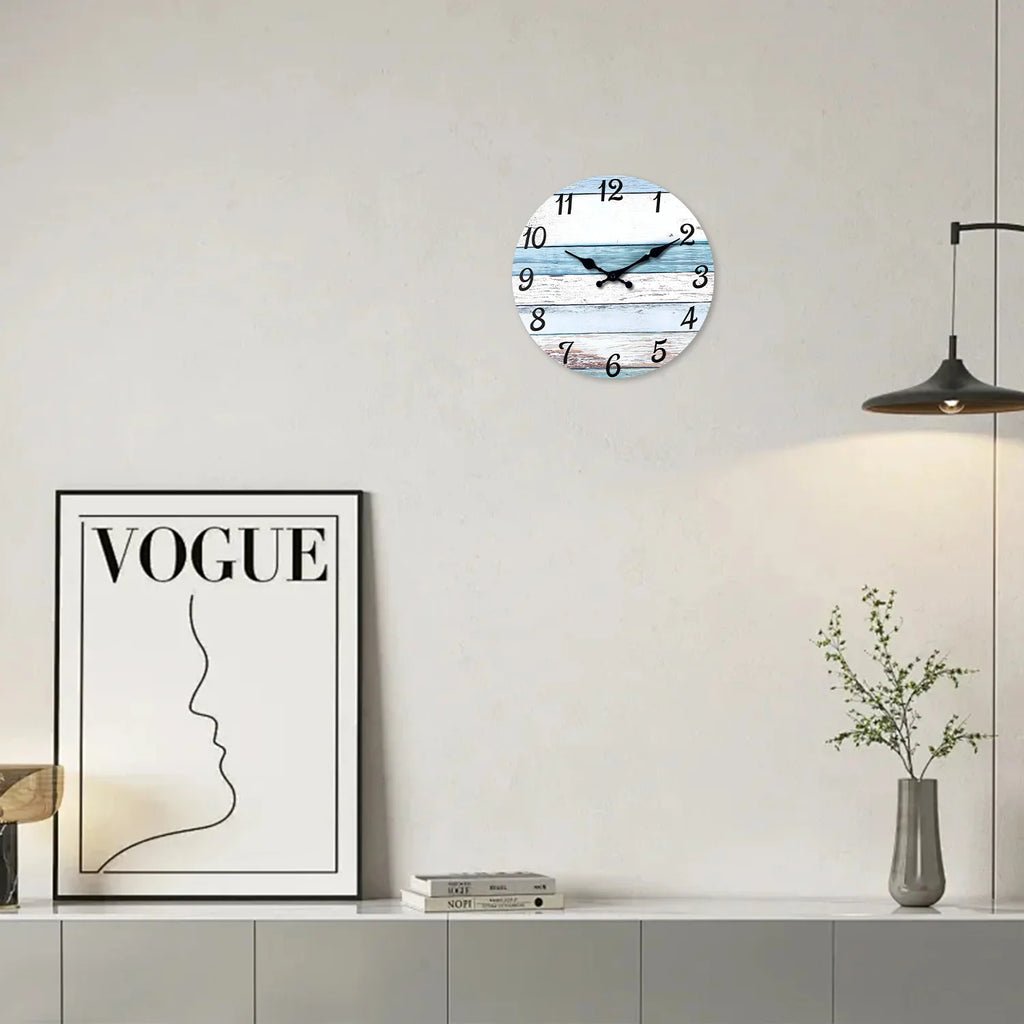 Horloge murale rivage côtier sweep