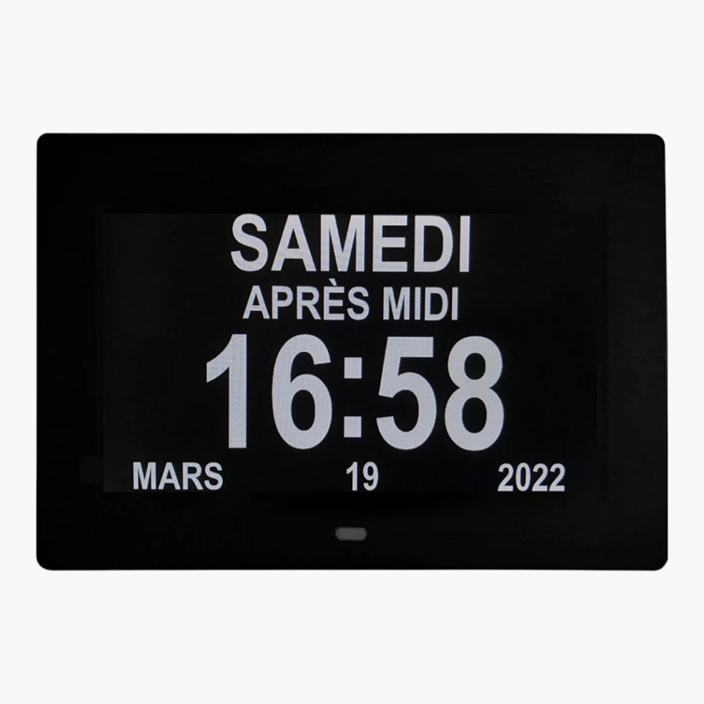 Petite horloge digitale murale Noir 20 x 15 cm