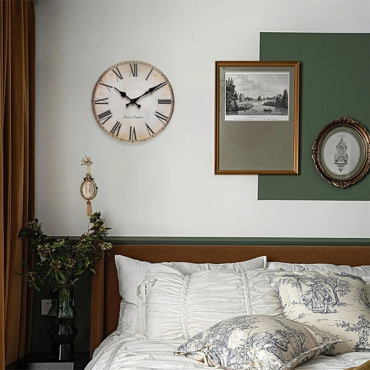 Horloge murale vintage silencieuse