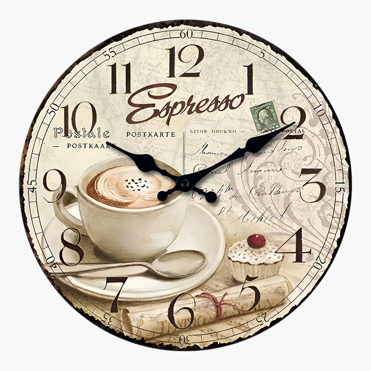 Bistrot vintage pendule murale MDF