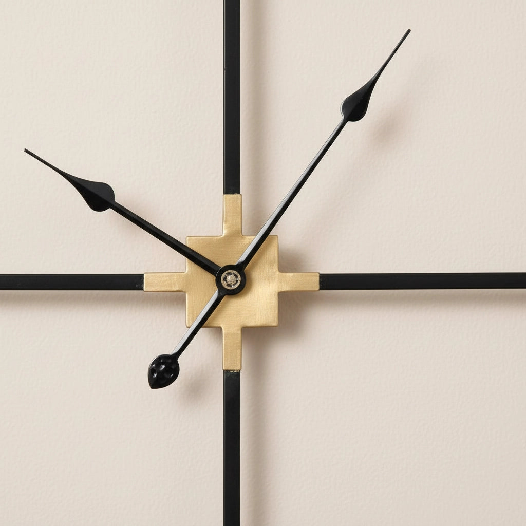 Grande horloge murale carrée