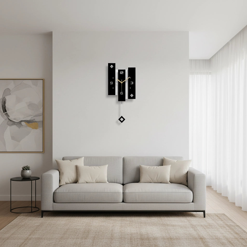 Grande horloge murale moderne Image