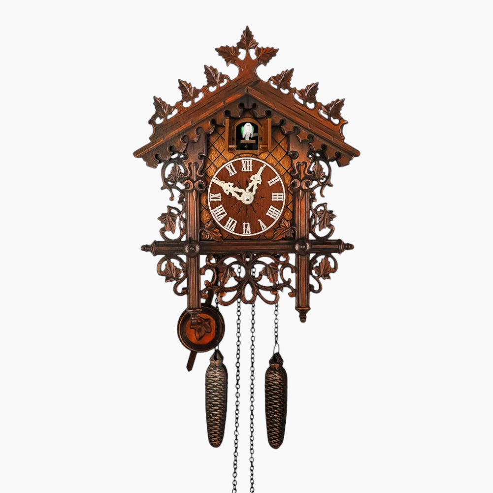 Horloge ancienne murale à balancier 30 x 25 cm