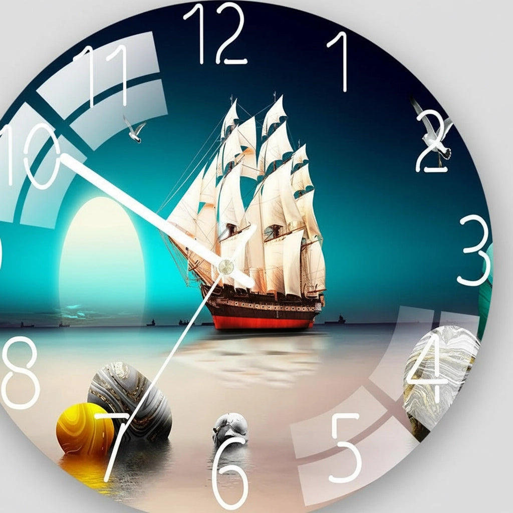 Horloge marine murale