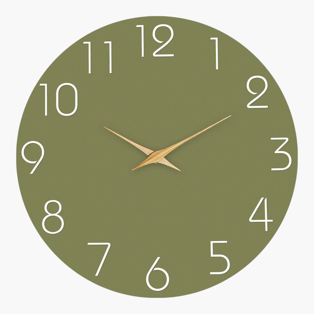 Horloge murale 40 cm Vert