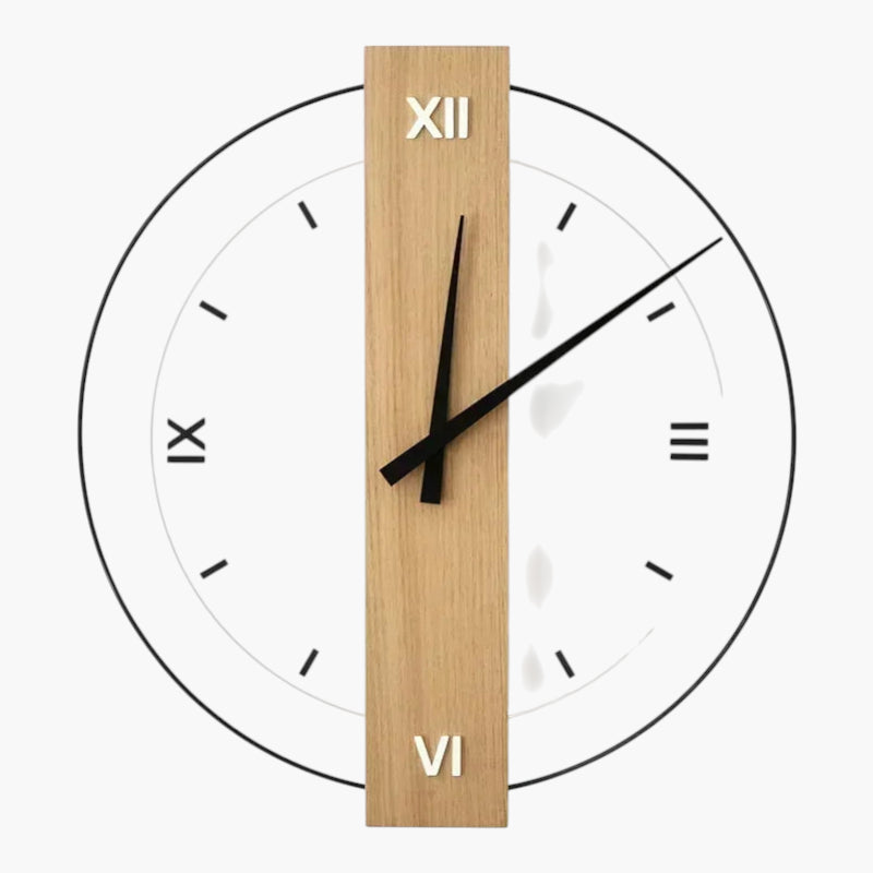 Horloge murale 50 cm bois 1