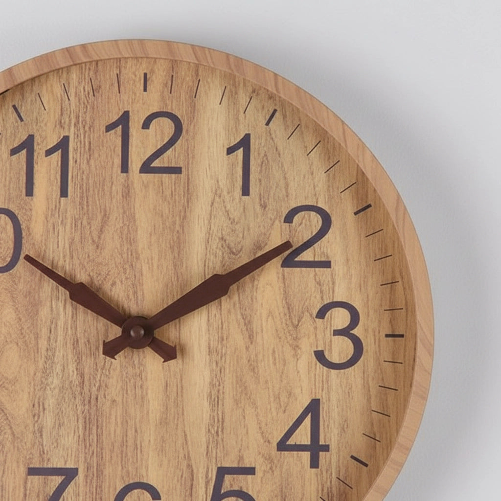 Horloge murale abs bois japandi Image