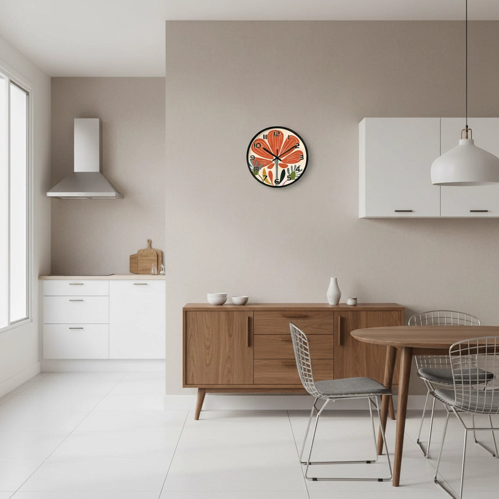 Horloge murale abstraite silencieuse 20cm