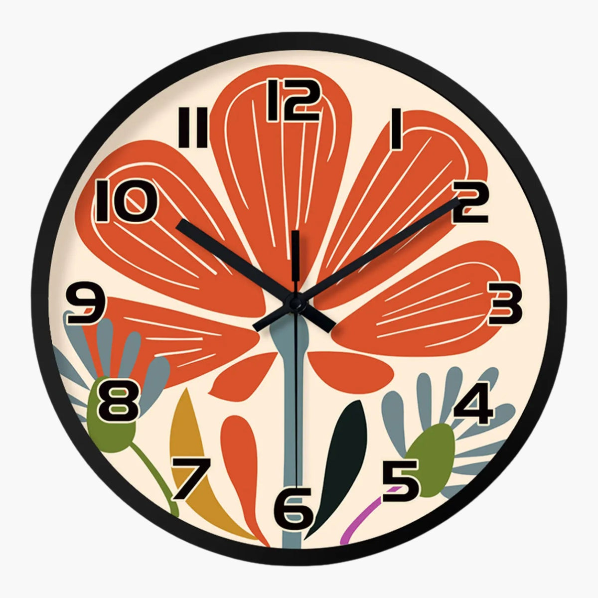 Horloge murale abstraite silencieuse 20cm 20 cm
