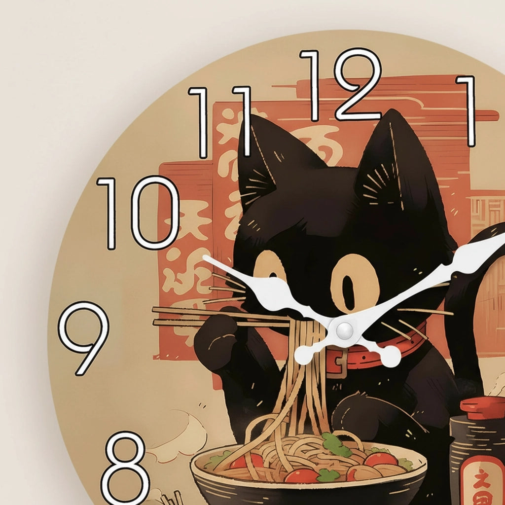 Horloge murale anime ramen