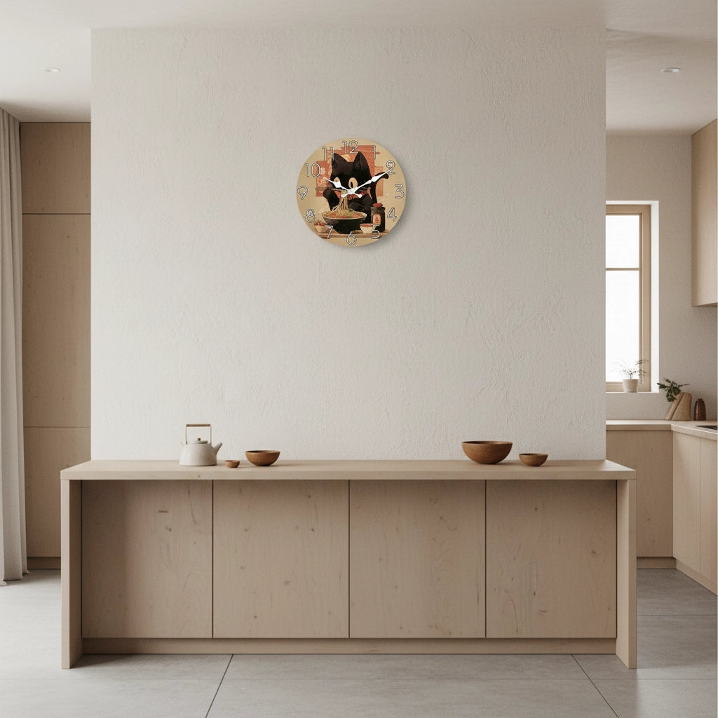 Horloge murale anime ramen