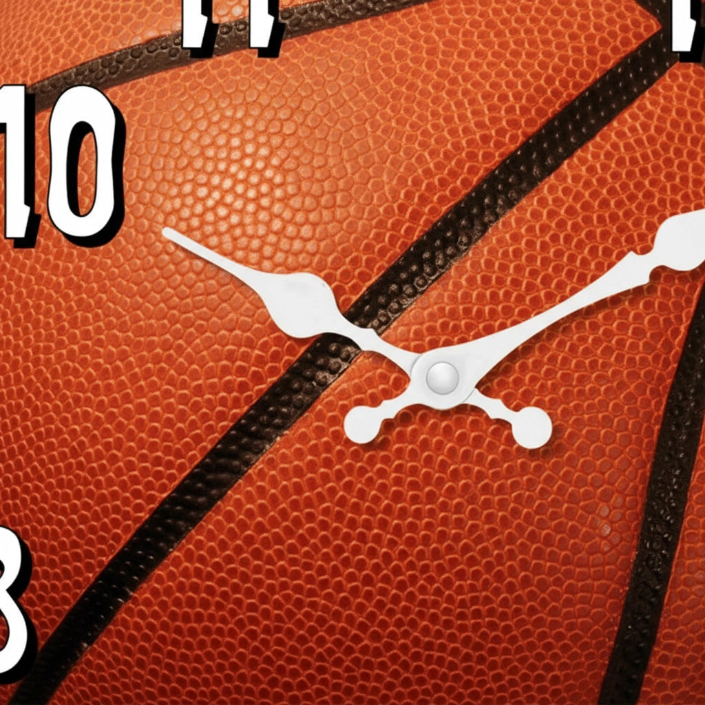 Horloge murale basketball
