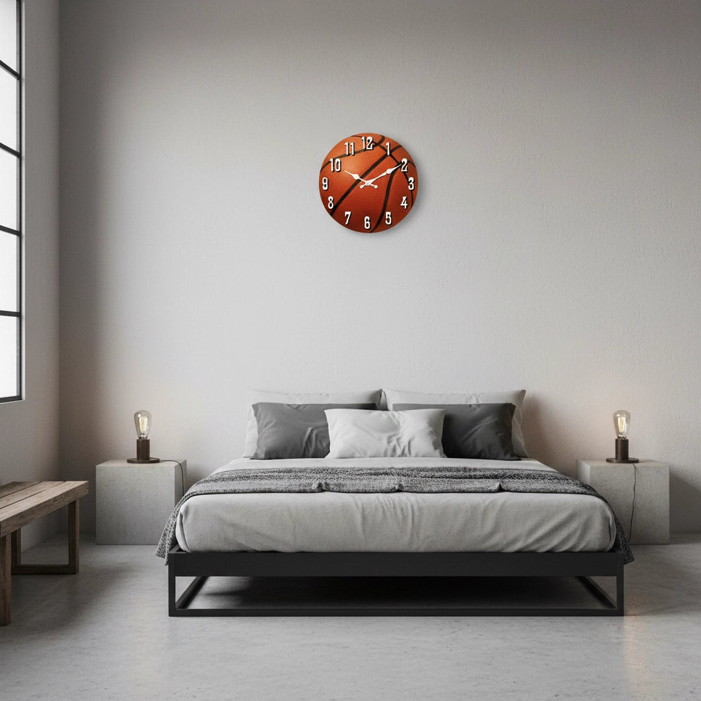 Horloge murale basketball