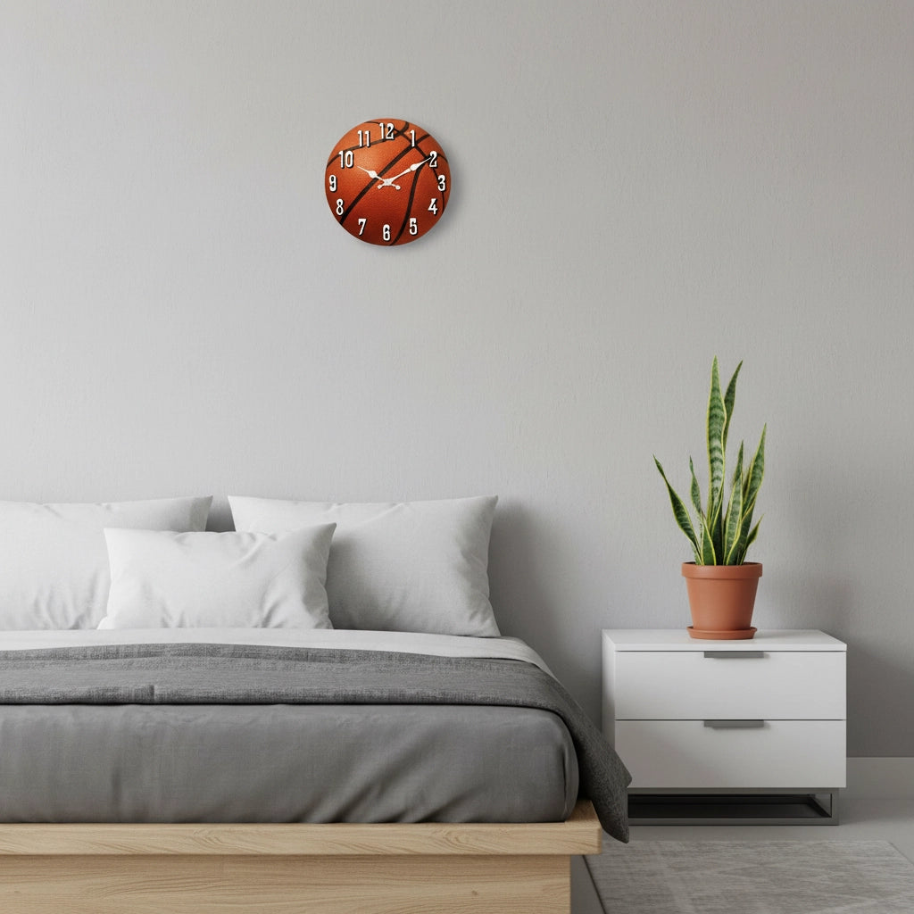 Horloge murale basketball