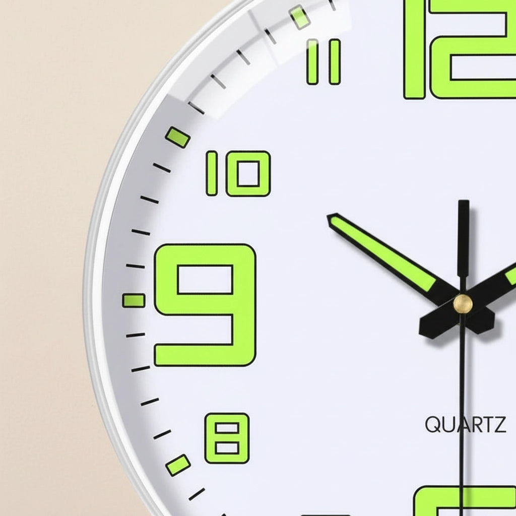 Horloge murale blanche moderne