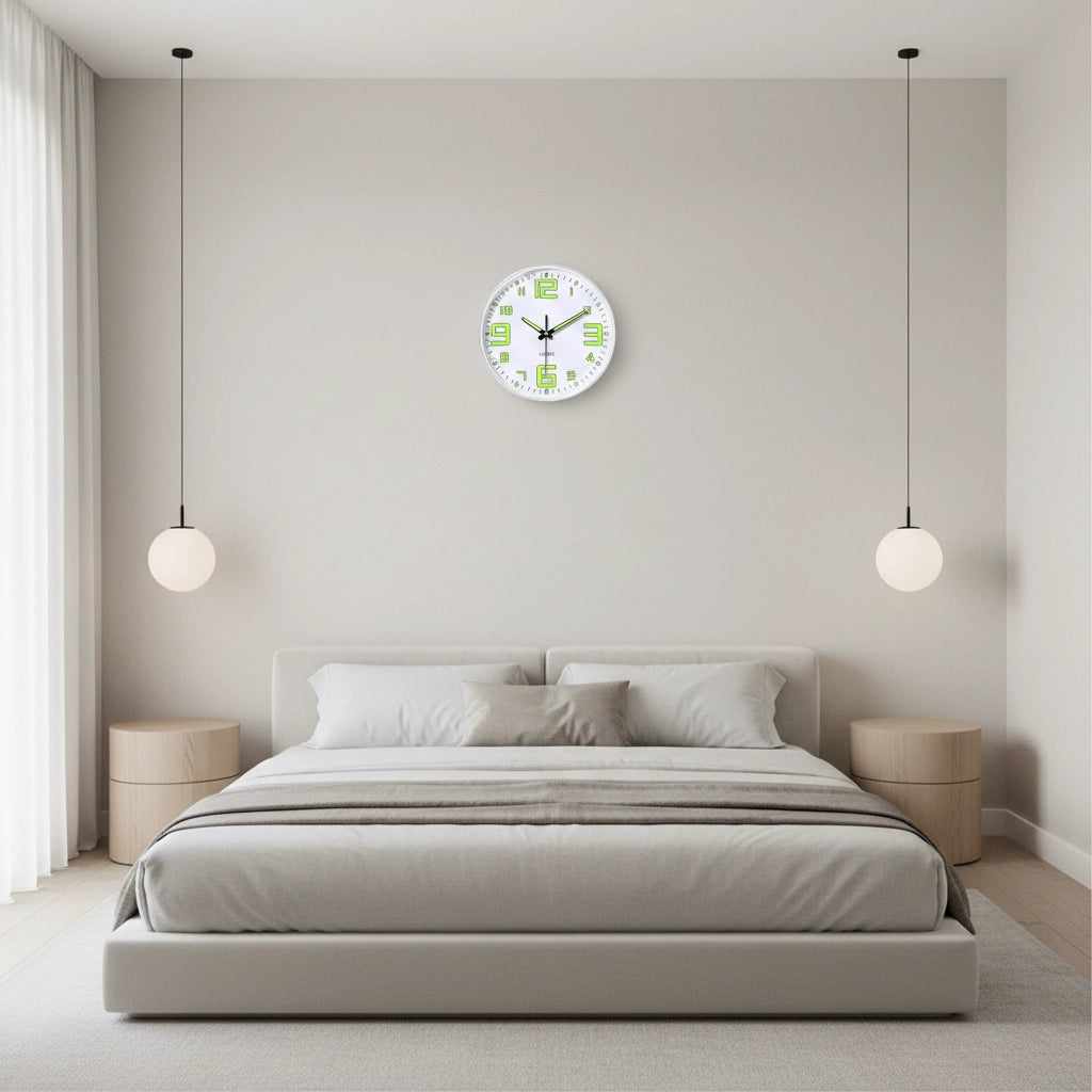 Horloge murale blanche moderne Image