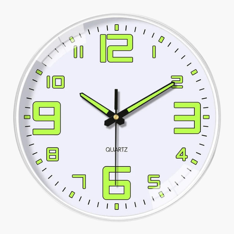Horloge murale blanche moderne Blanc
