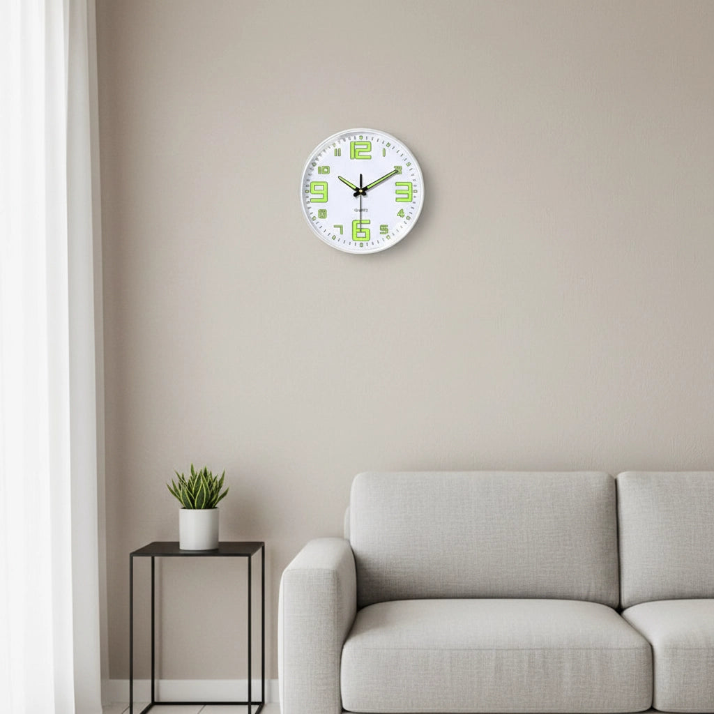 Horloge murale blanche moderne