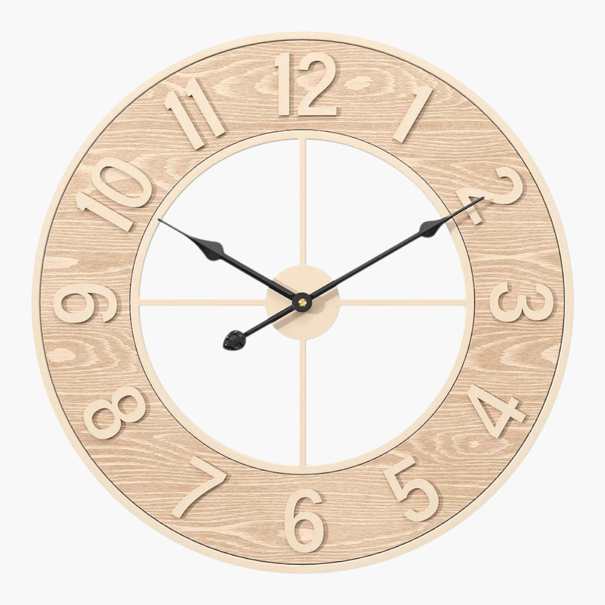 Horloge murale bois 60 cm Bois Clair 60 cm