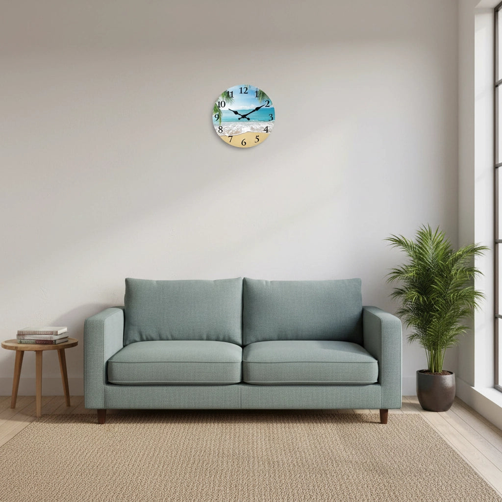 Horloge murale bord de mer