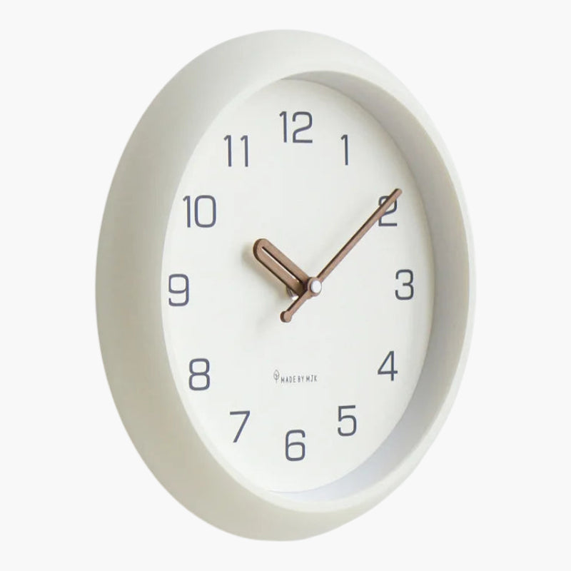 Horloge murale cadre crème profond Blanc 30 cm