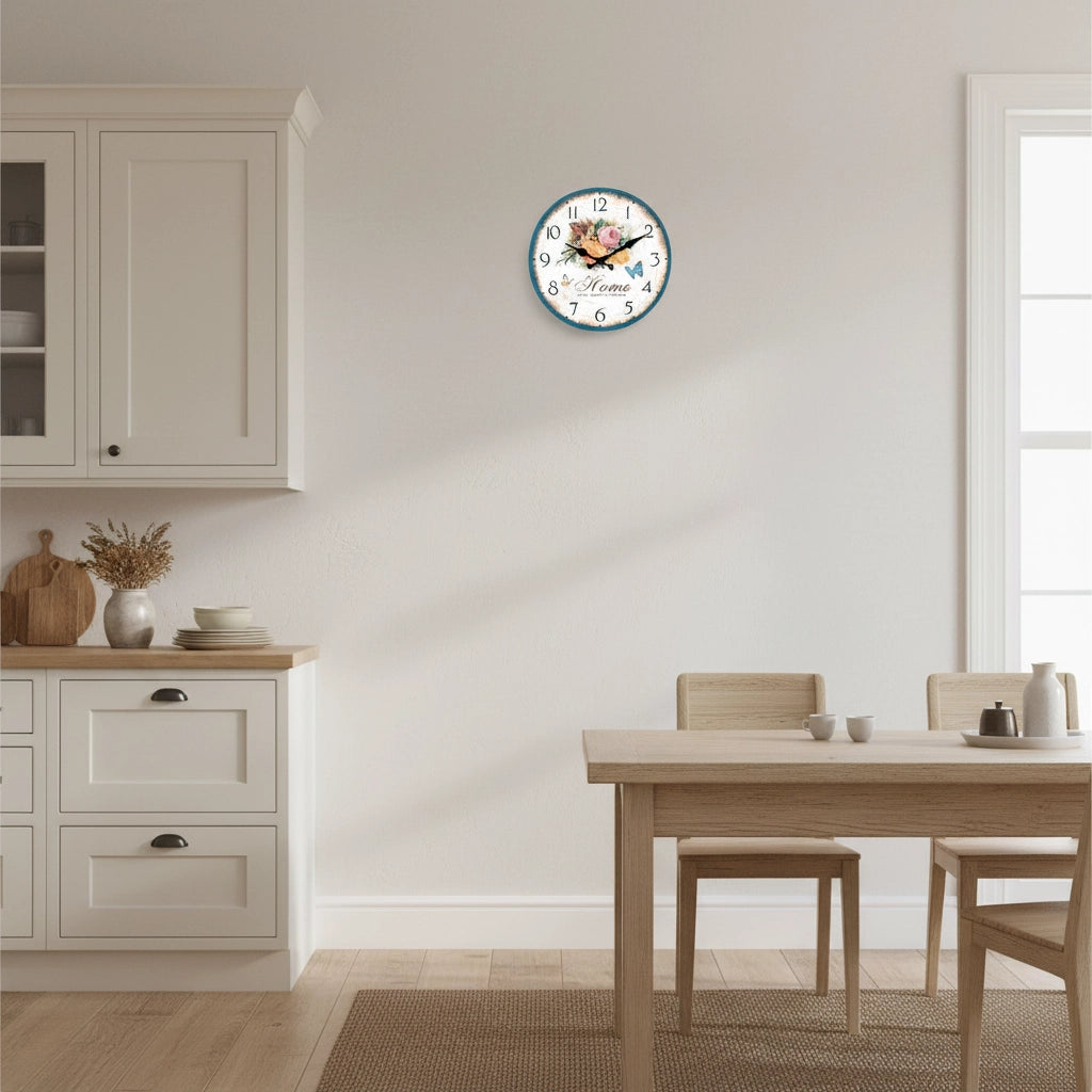 Horloge murale cadre imprimé craquelé Image