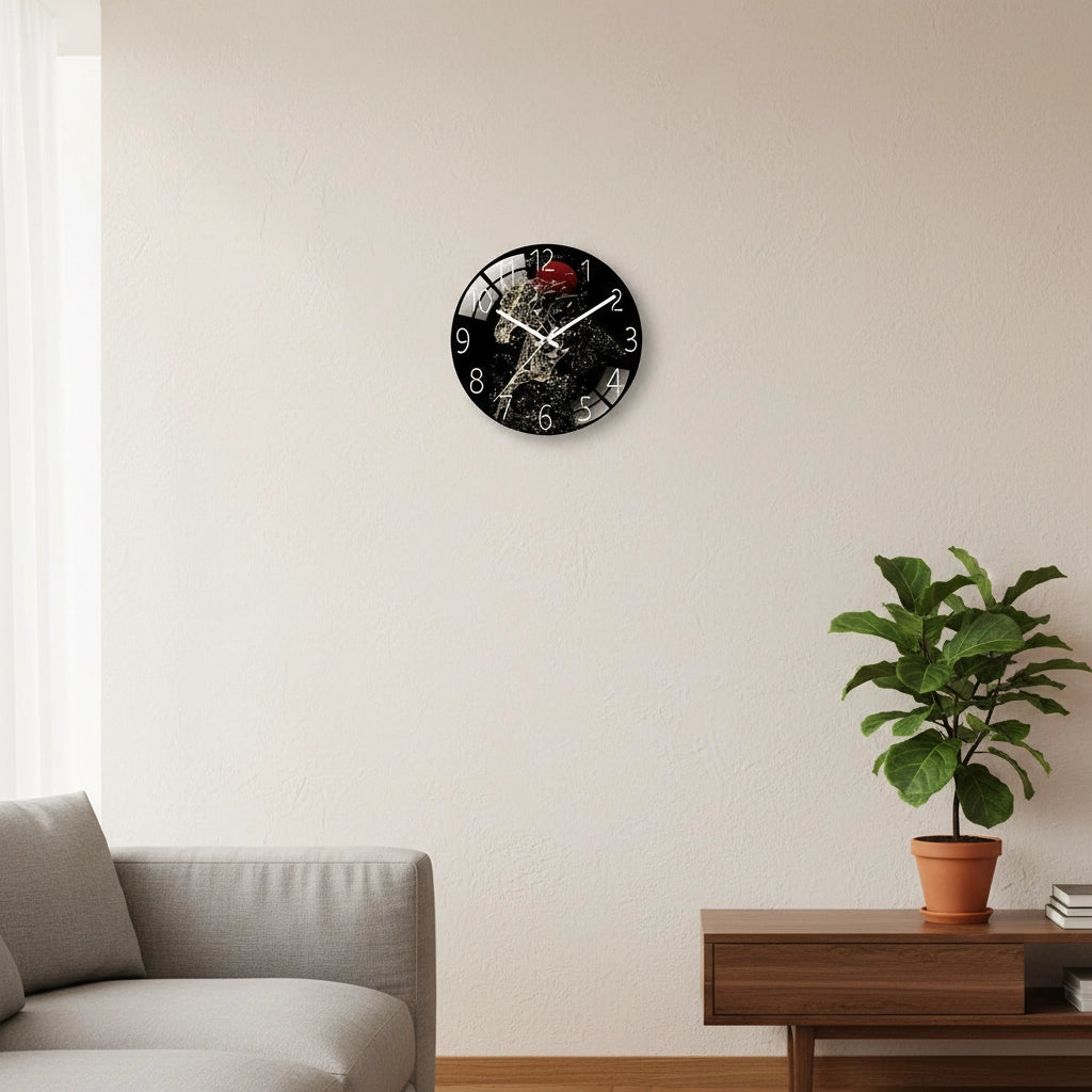 Horloge murale cheval