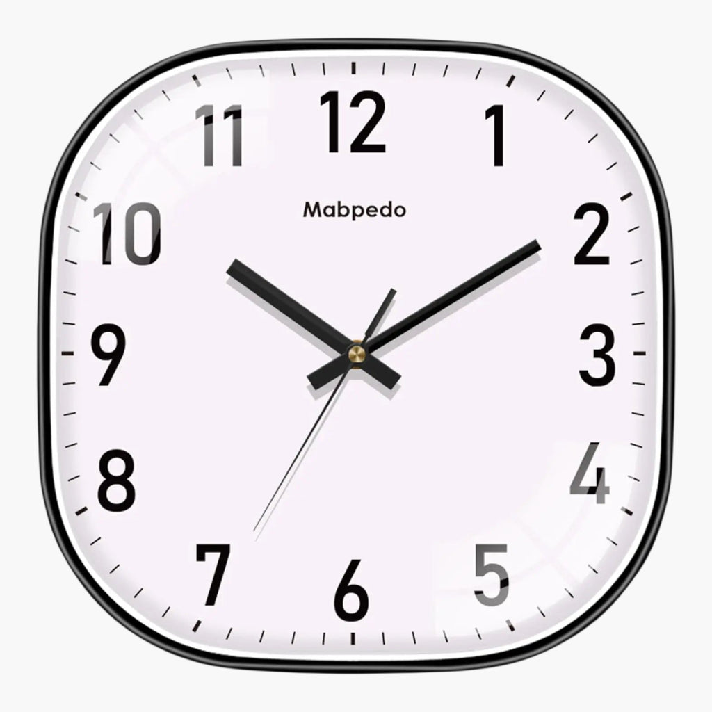 Horloge murale cuisine moderne Blanc & Noir