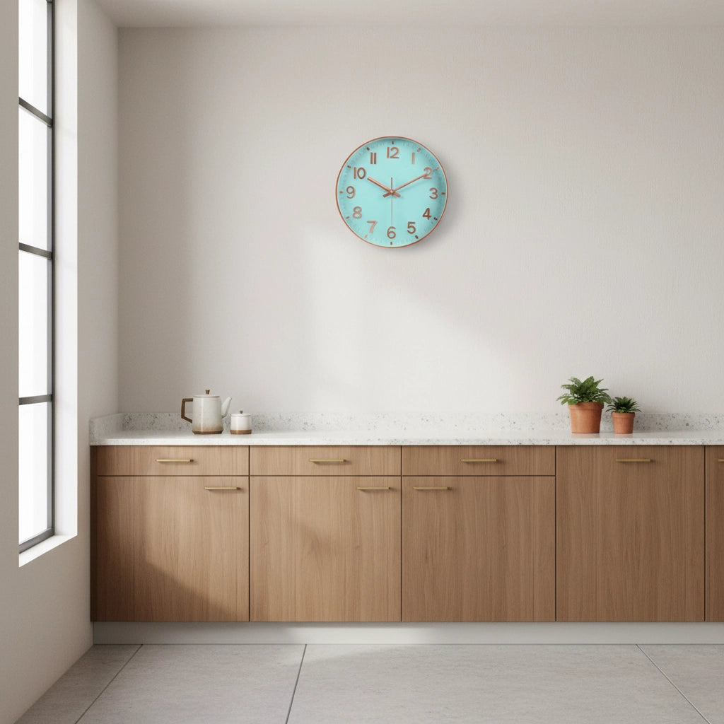 Horloge murale cuisine silencieuse Image