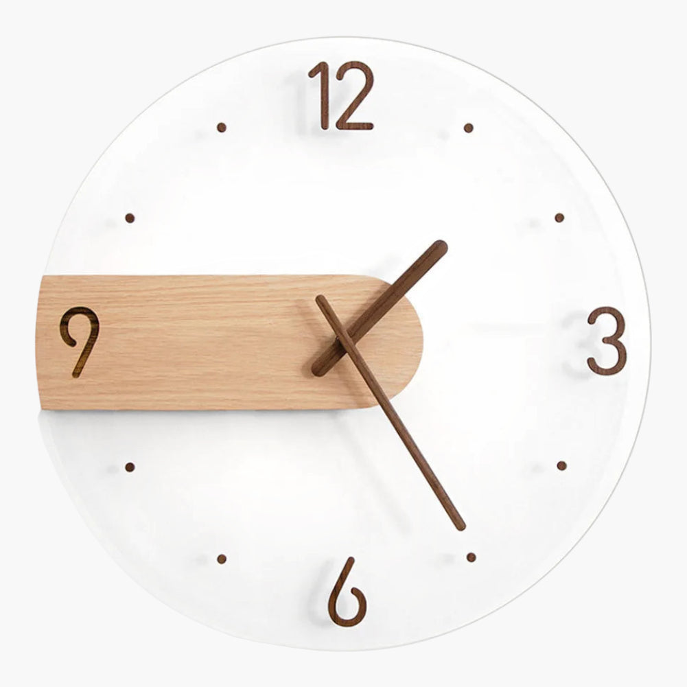 Horloge murale décorative bois