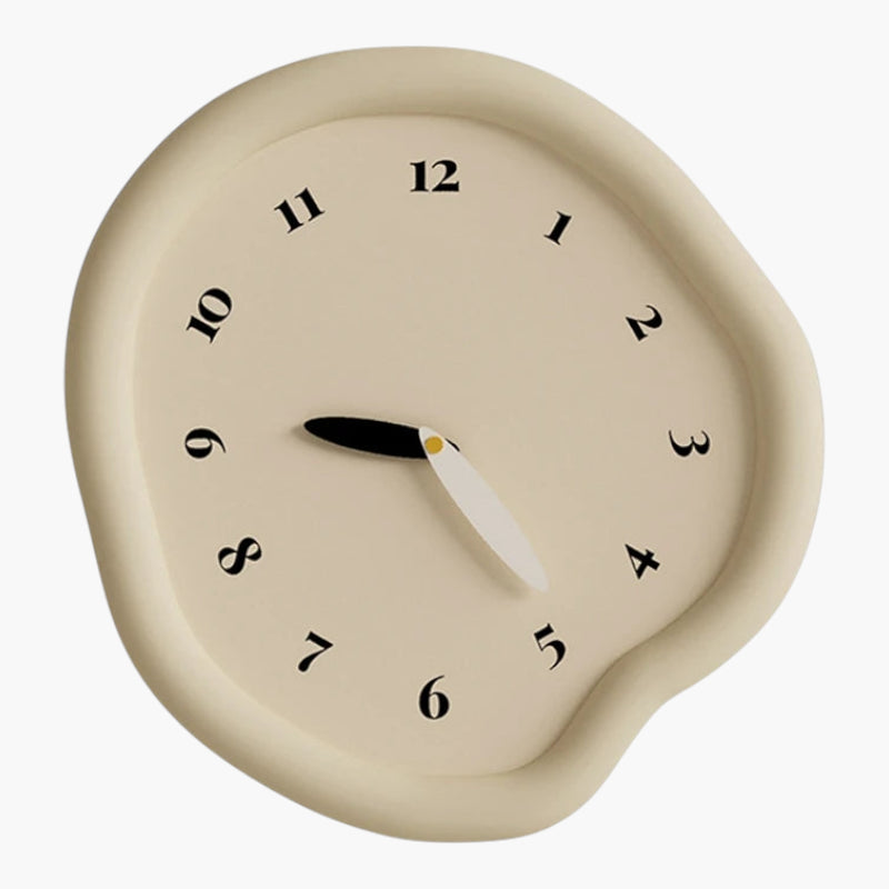 Horloge murale décorative cuisine Beige