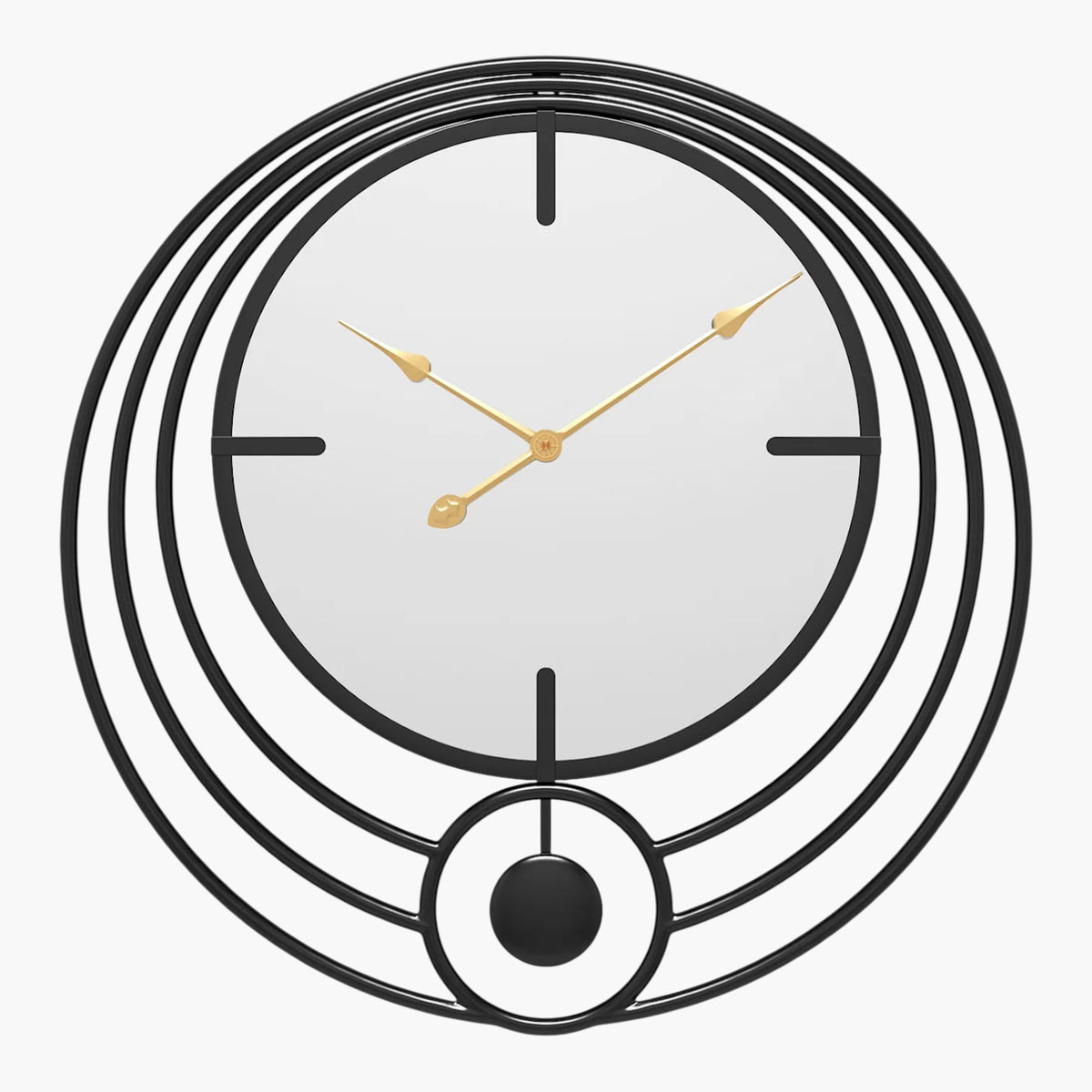 Horloge murale design 50 cm Noir 50 cm