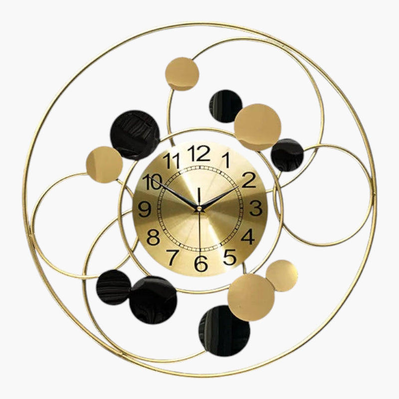 Horloge murale design 60 cm Noir & Or 60 cm