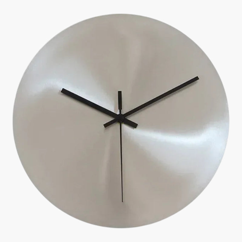 Horloge murale design argent